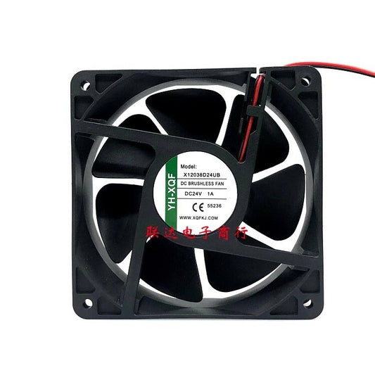 YH-XQF X12038D24UB DC 24V 1A 12CM high air volume inverter cooling fan
