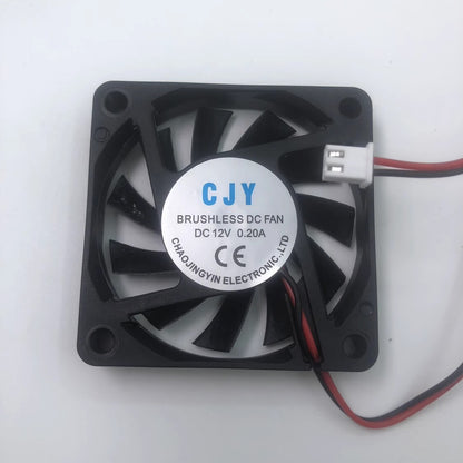 CJY 6010 DC12V 0.20A 6CM 2-wire Inverter Cooling Fan