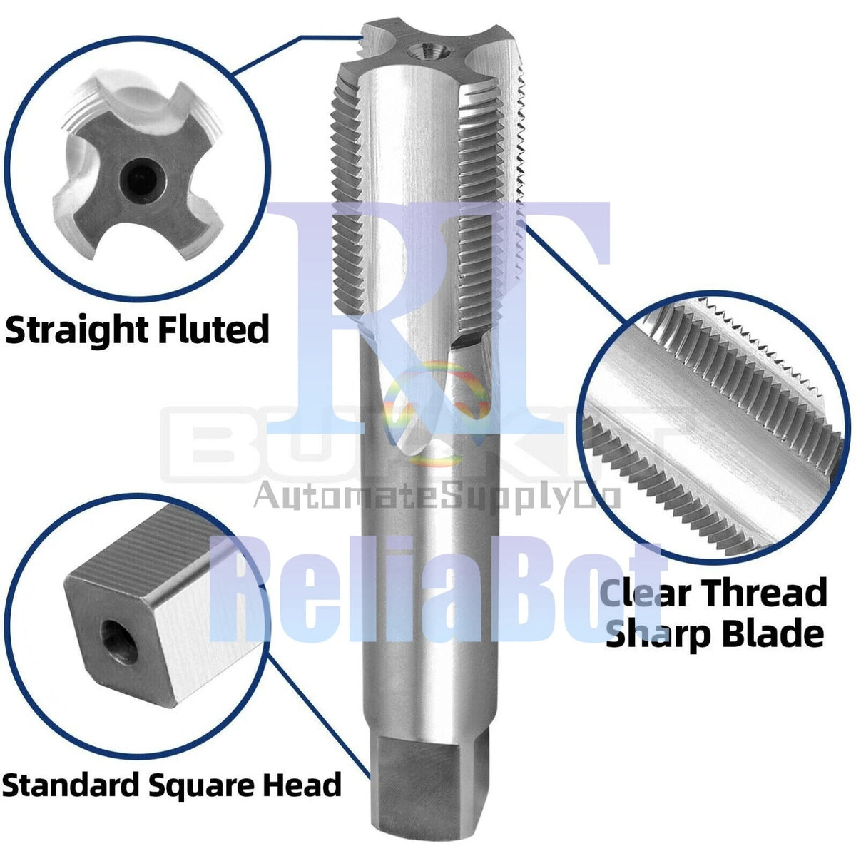 1 3/8"-24 UNS Tap and Die Set Right Hand,1-3/8 x 24 UNS Thread Tap and Round Die