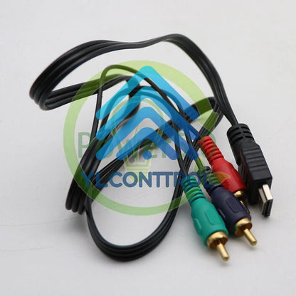 AV Connection Cable Adapter For HDTV DVD HDMI Male to 3 RCA Video Audio 1PCS