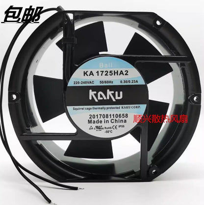 KAKU KA1725HA2 17251 AC220V-240V 0.30A/0.23A Ball Axial Cooling Fan