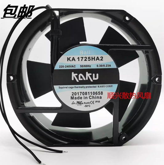 KAKU KA1725HA2 17251 AC220V-240V 0.30A/0.23A Ball Axial Cooling Fan