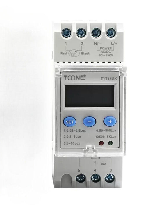 TOONE ZYT15GK-X Intelligent Light Control Switch Light Sensor With Probe - TOONE
