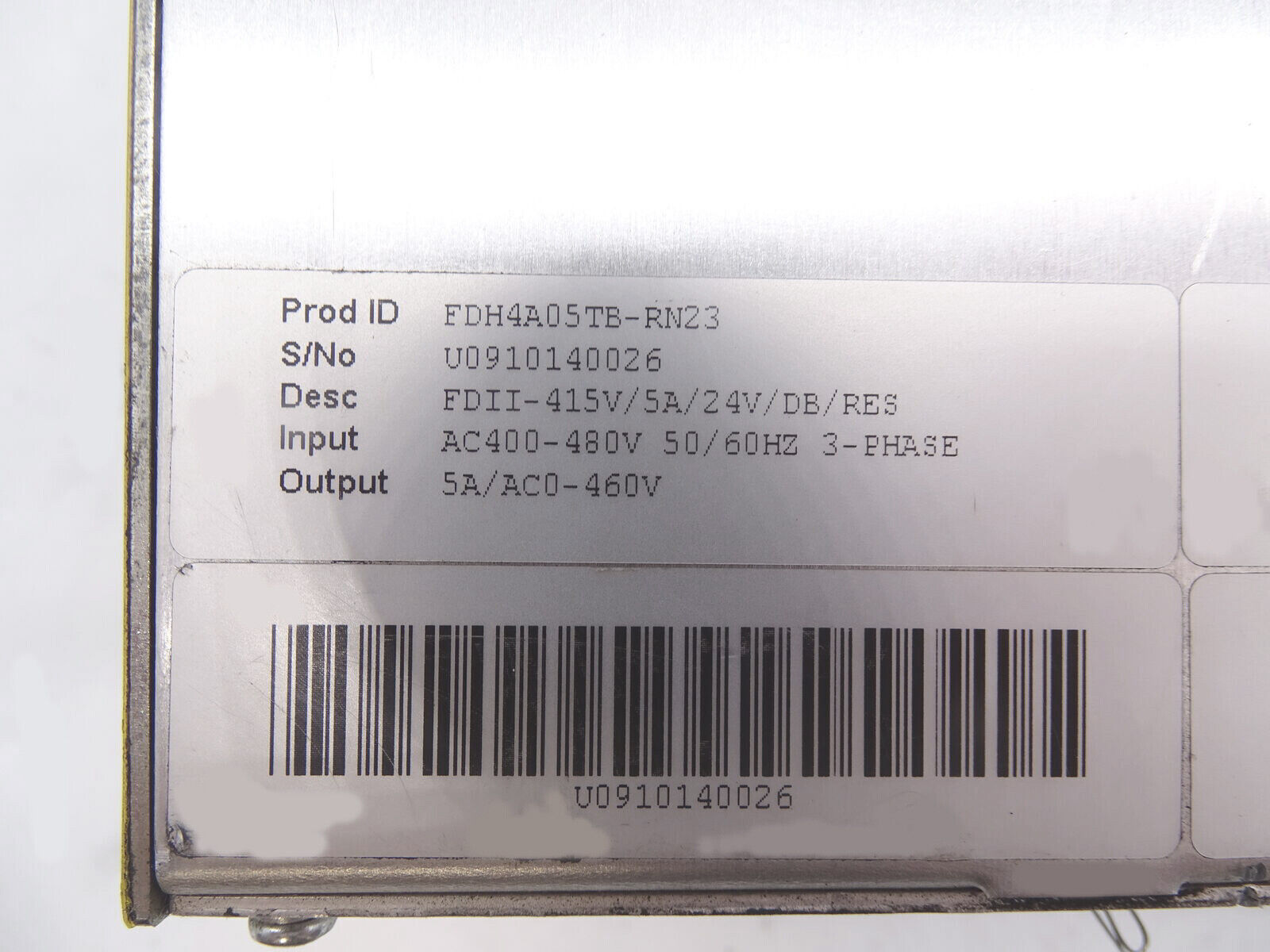 FDH4A05TBRN23 Industrial Control System - BALDOR