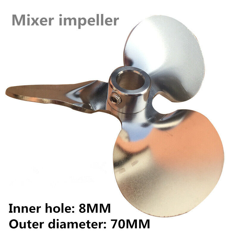 new 304 stainless steel mixer impeller outer diameter-70MM inner hole-8MM