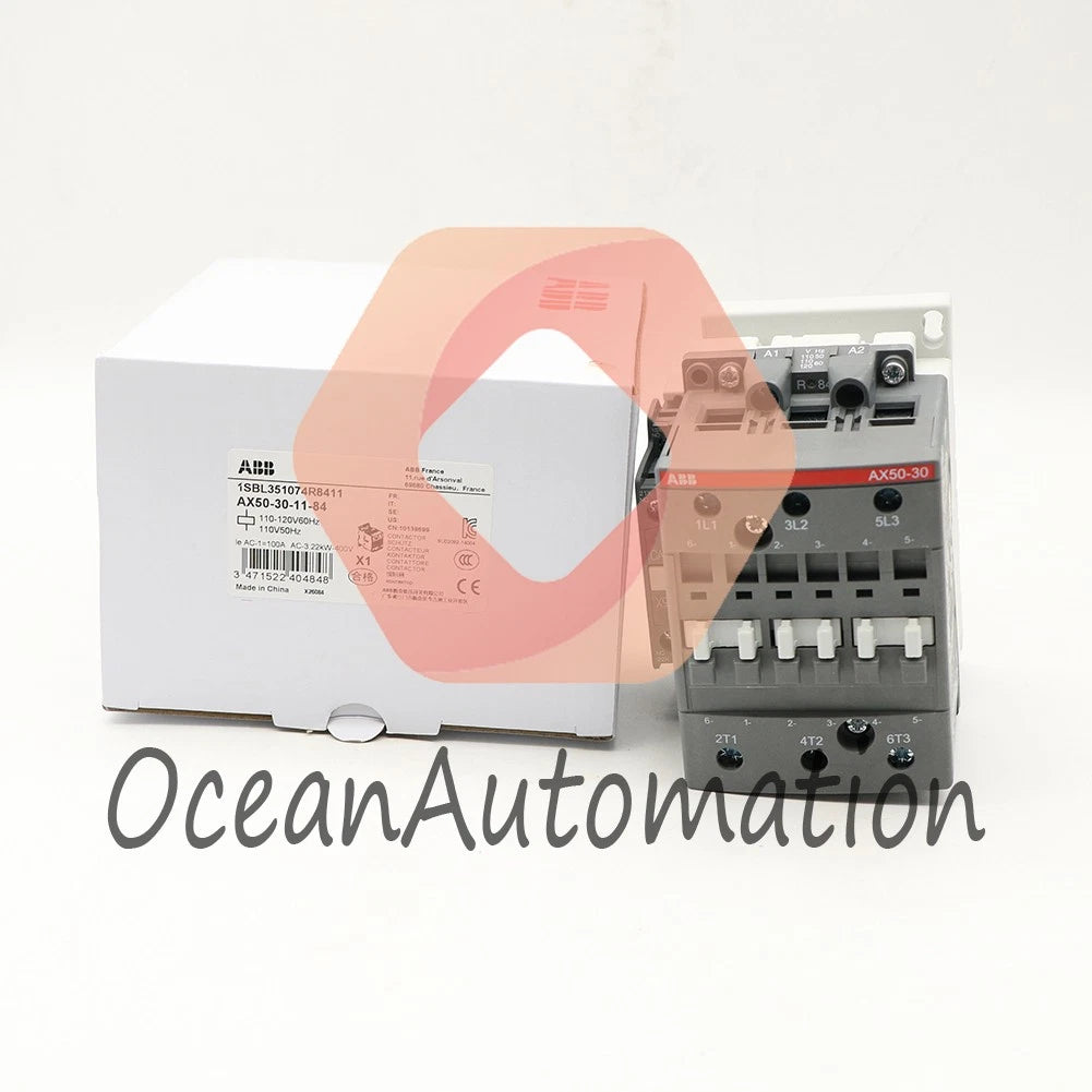 1SBL351074R8411 1PCS ABB AX50-30-11-84 Contactor 110V50Hz/110-120V60Hz
