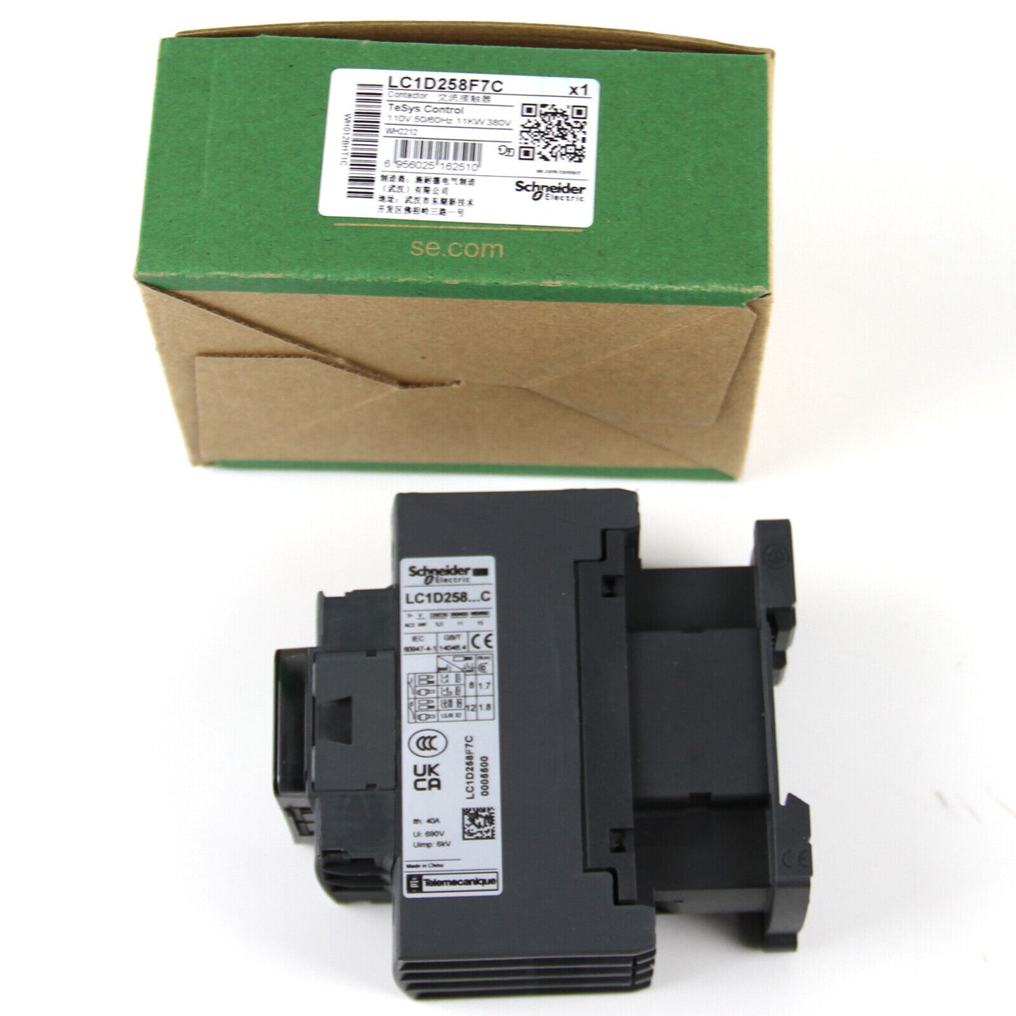 New 1PC SCHNEIDER LC1D258F7C Contactor Relay AC110V - SCHNEIDER