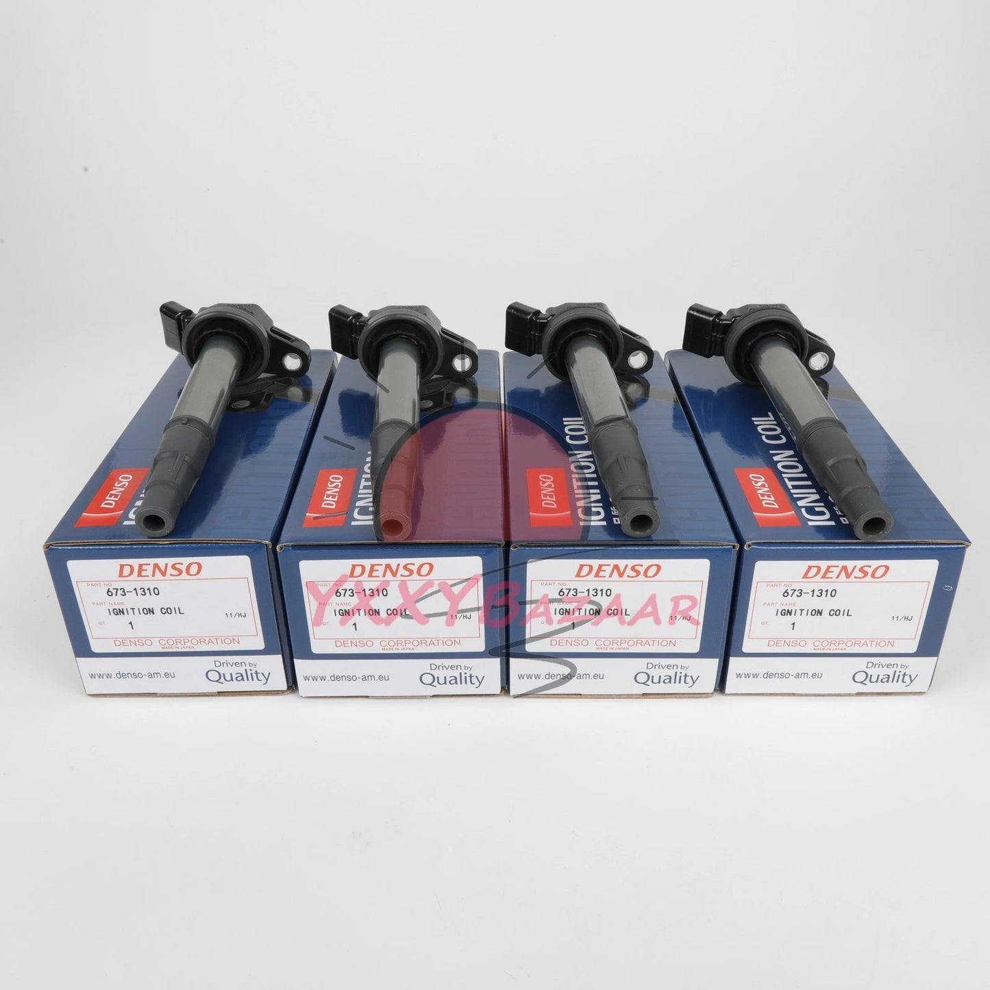 4PC Ignition Coil DENSO For Denso 90919-02258 673-1310 Corolla Prius 1.8L