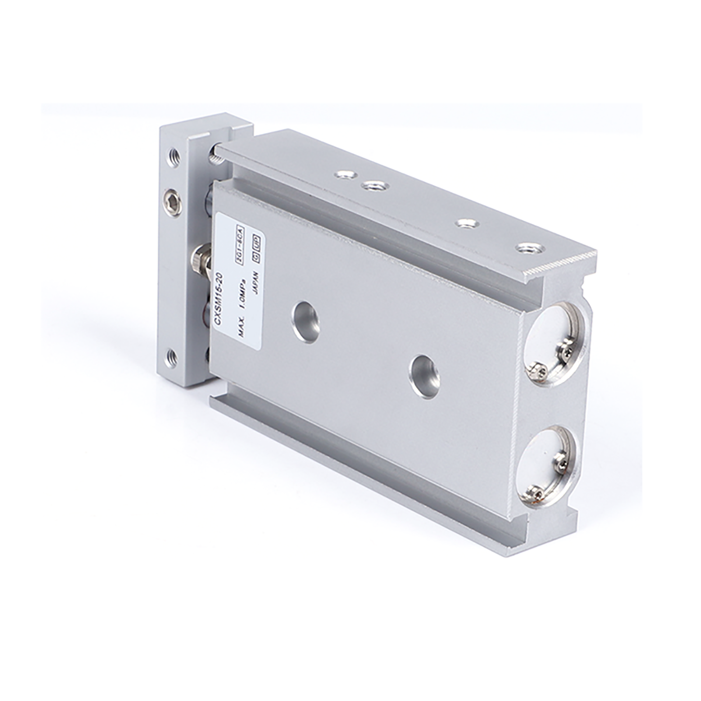 SMC CXSM15-45 Double Rod Guided Air Cylinder, Dual Rod Slide Unit - SMC