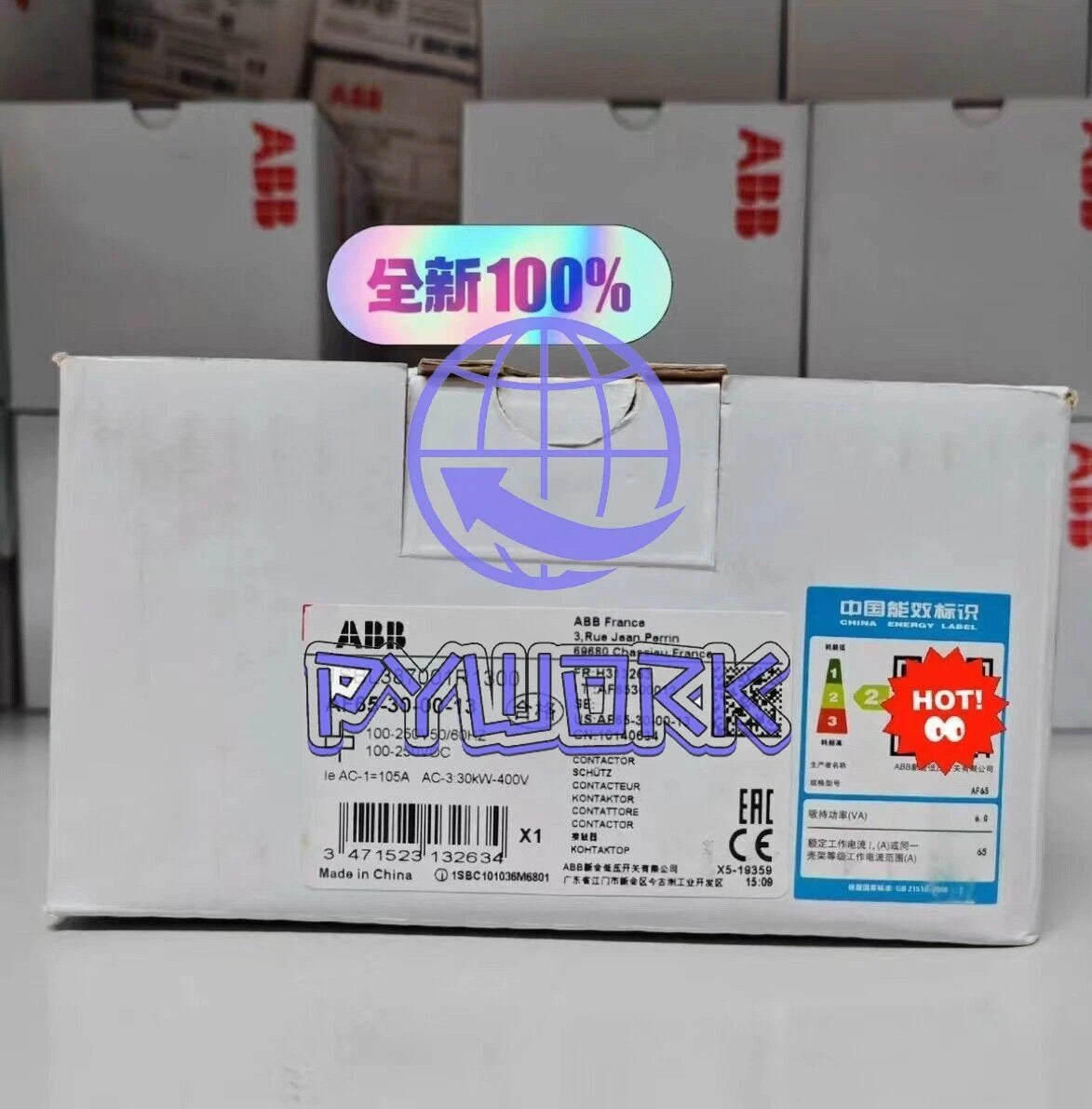 1Pcs ABB AF65-30-00-13 100-250V50/60Hz contactor 1SBL387001R1300