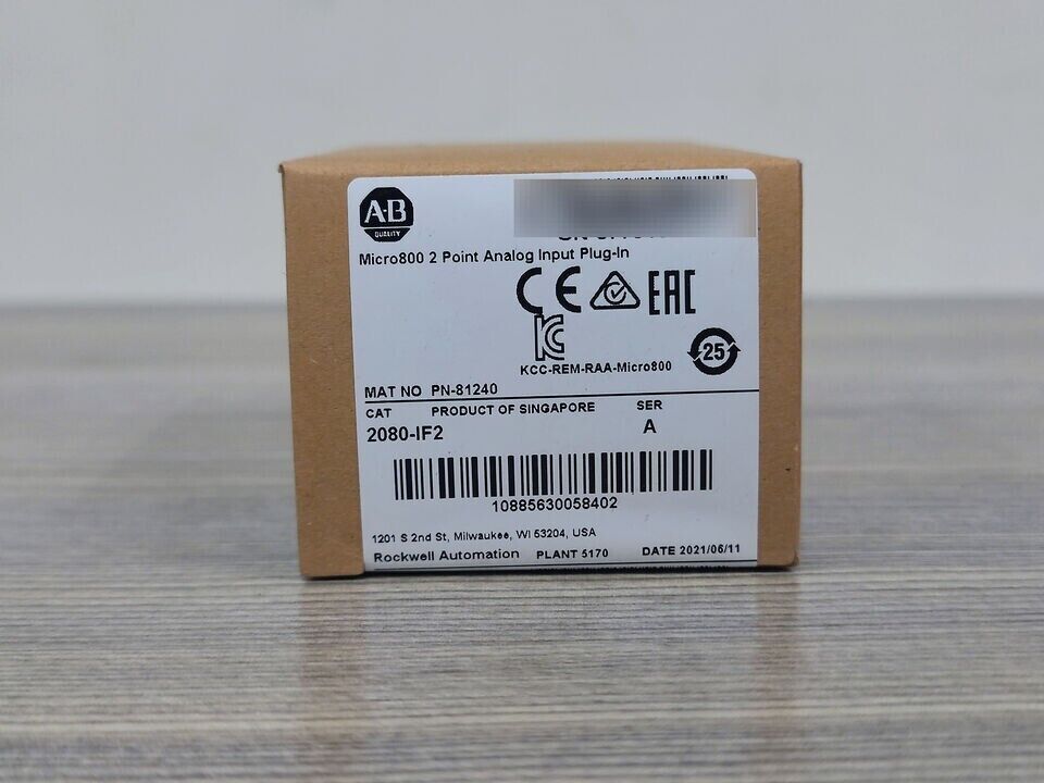 Allen-Bradley Micro800 2 Point Analog Input Plug-In AB 2080-IF2 - A. ALLEN-BRADLEY