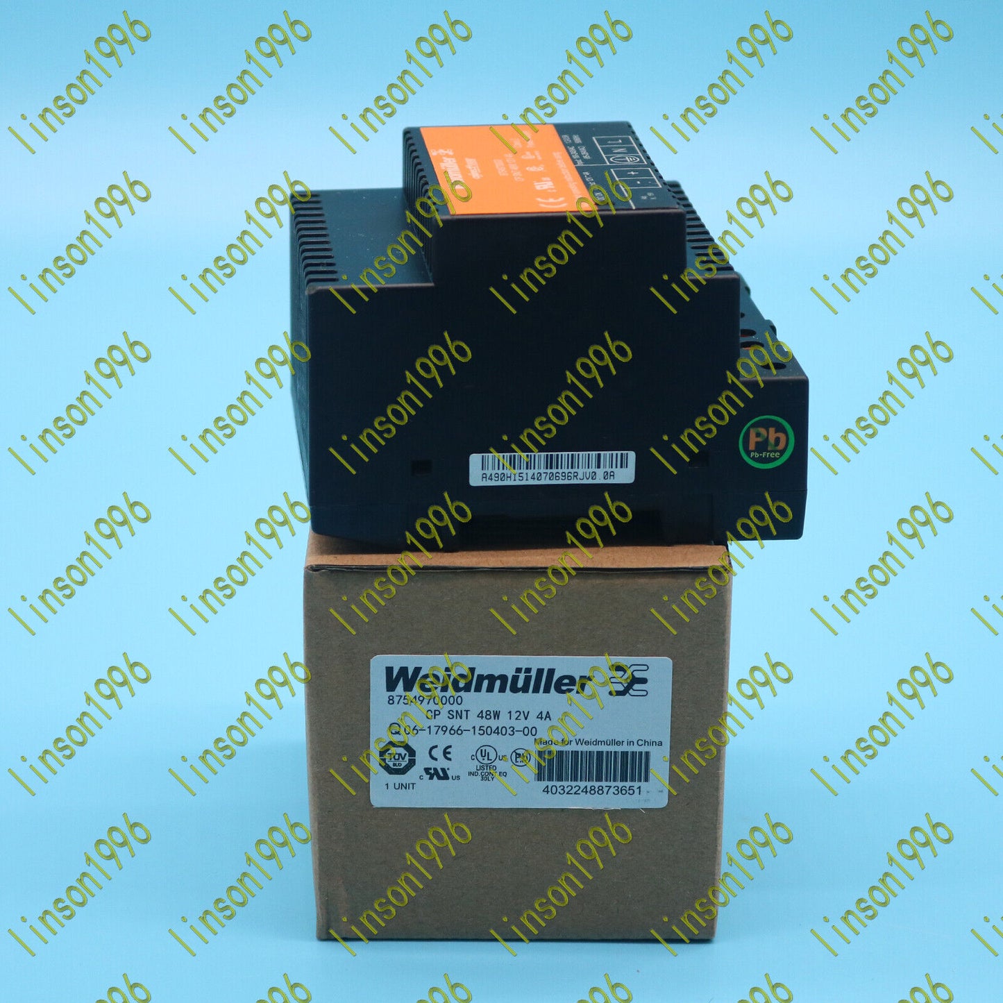 1pc weidmuller 8754970000 cp snt 48w 12v 4a power supply unit - WEIDMULLER