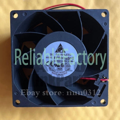 1pcs DELTA FFB0812SHE 12V0.87A 8cm 8038 double ball fan 2pin