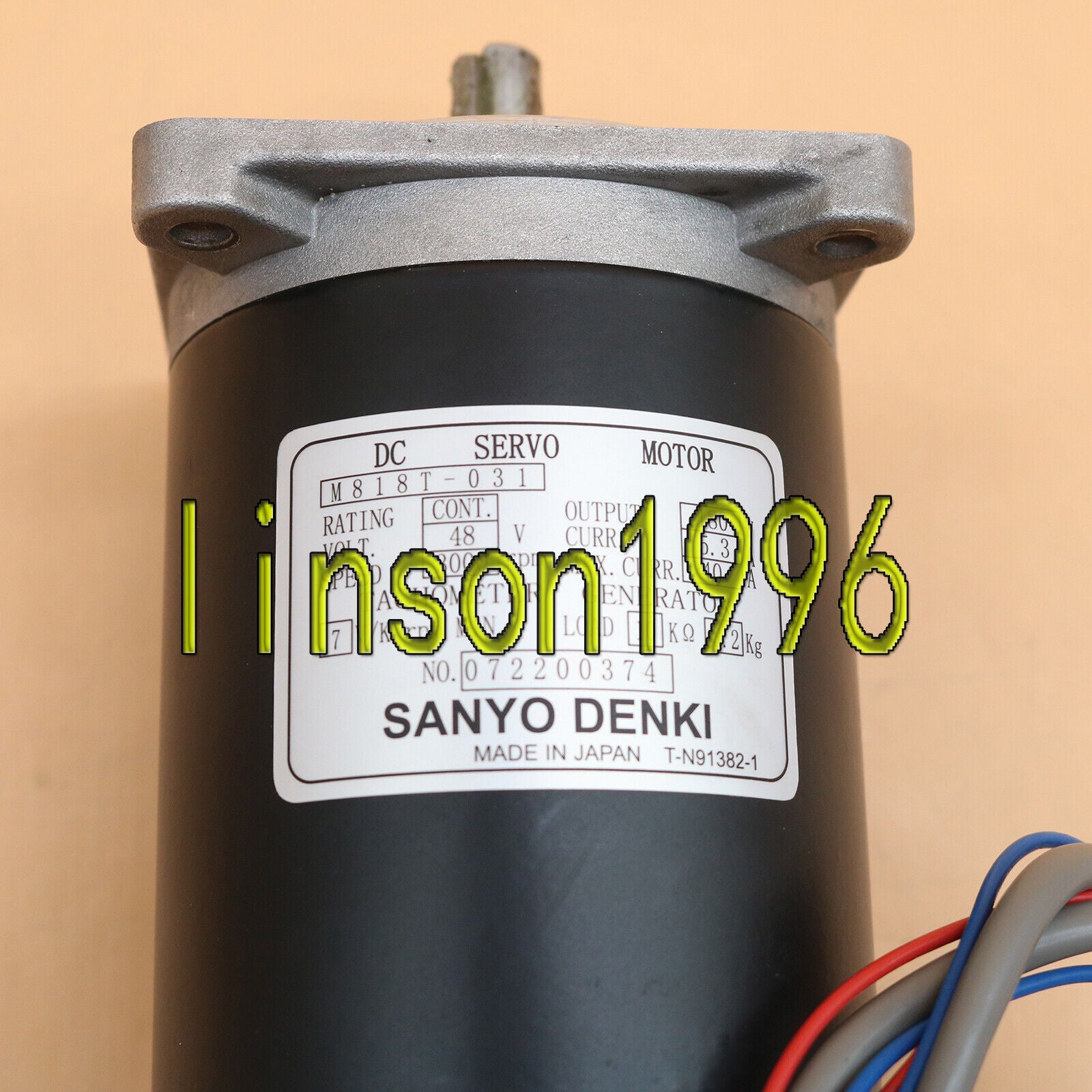 Used SANYO M818T-031 Servo Motor – Tested and Reliable - SANYO
