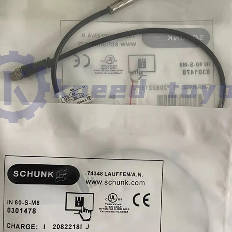 1PCS For SCHUNK Proximity Sensor IN80-S-M8 0301478～