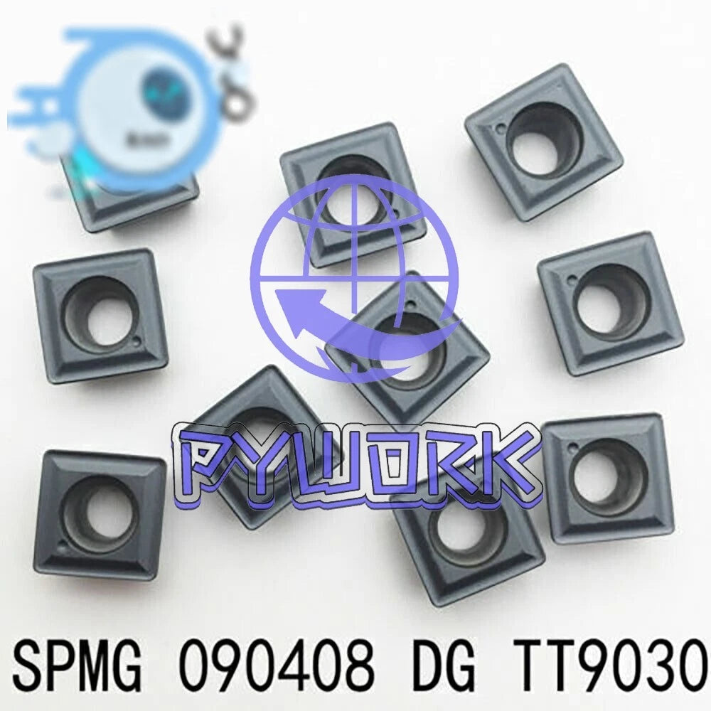10pcs CNC Lathe Tools SPMG090408 DG TT9030 CNC Carbide Turning Inserts SPMG09