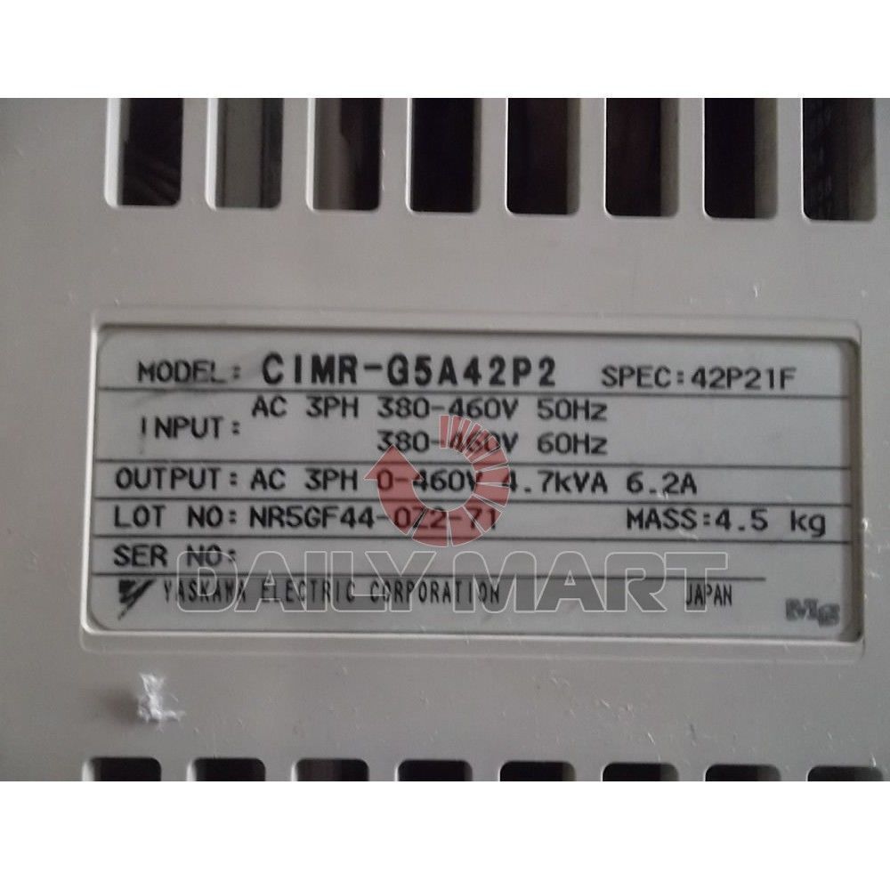 new YASKAWA CIMR-G5A42P2 380V 2.2KW 616G5 PLC INVERTER DRIVE (AA4) 3PH Phase - YASKAWA
