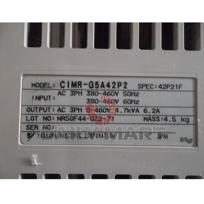 new YASKAWA CIMR-G5A42P2 380V 2.2KW 616G5 PLC INVERTER DRIVE (AA4) 3PH Phase - YASKAWA
