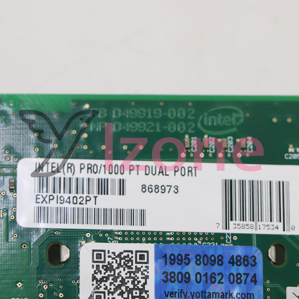 Intel EXPI9402PTBLK Dual-Port Network Card 82571GB~ - INTEL