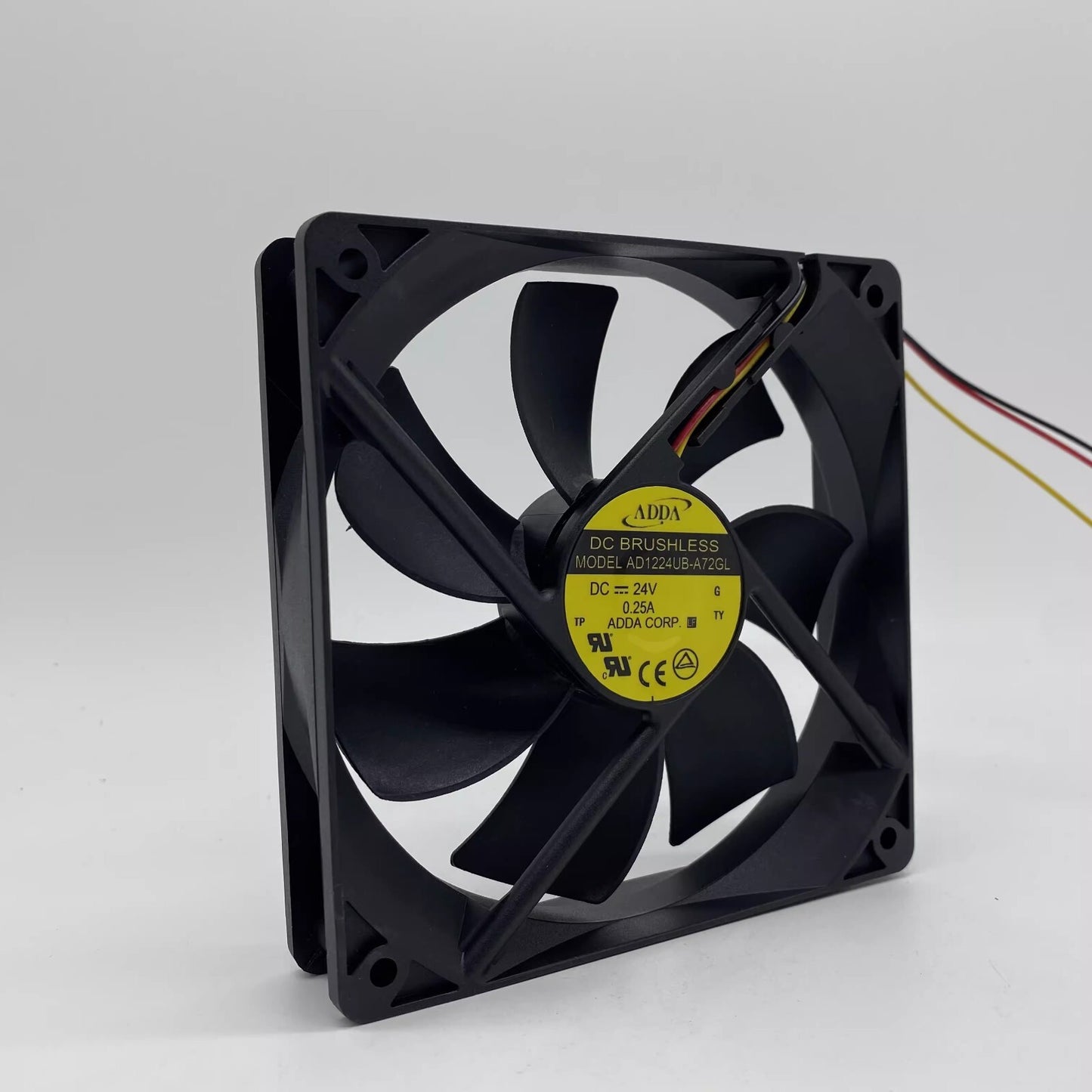 ADDA AD1224UB-A72GL 12025 DC24V 0.25A 12CM 3-Wire Cooling Fan