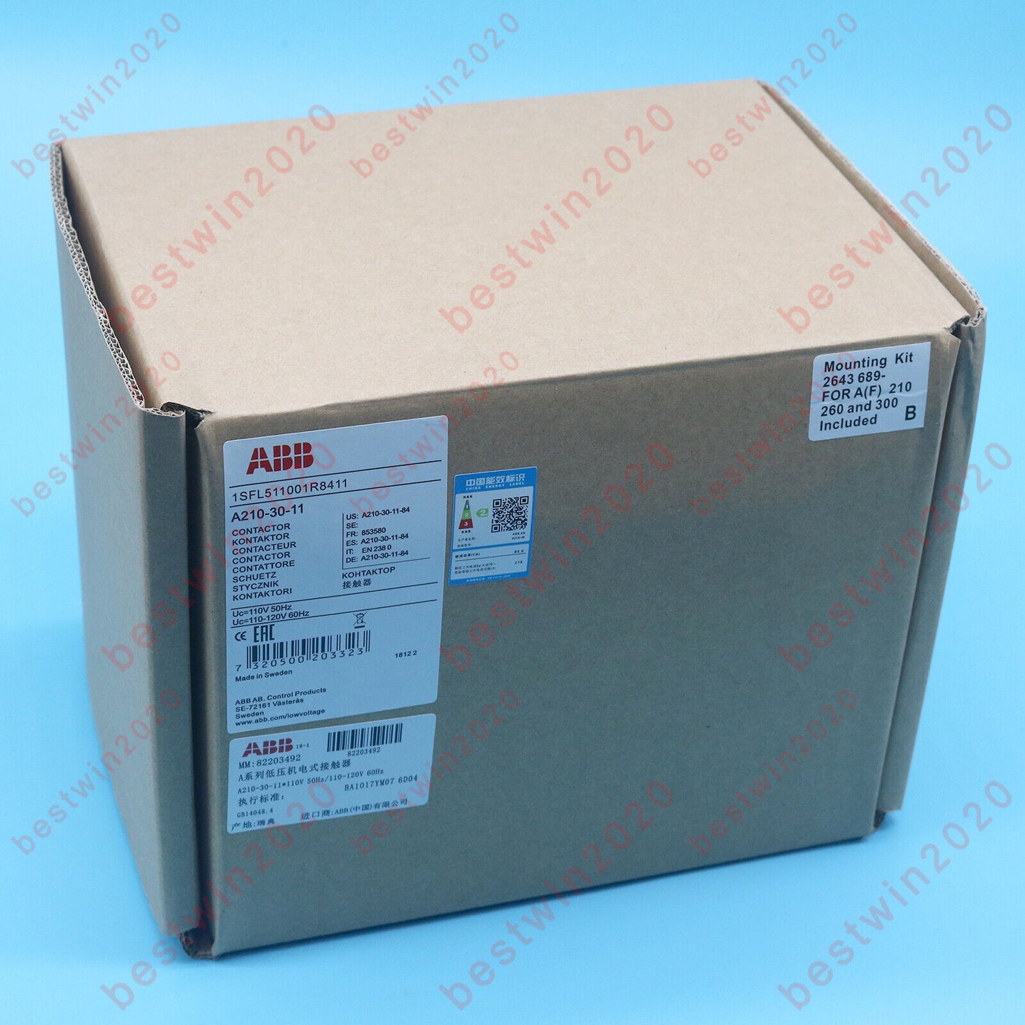 new one abb A210-30-11 Contactor 110-120V 50Hz 60Hz Fast - ABB