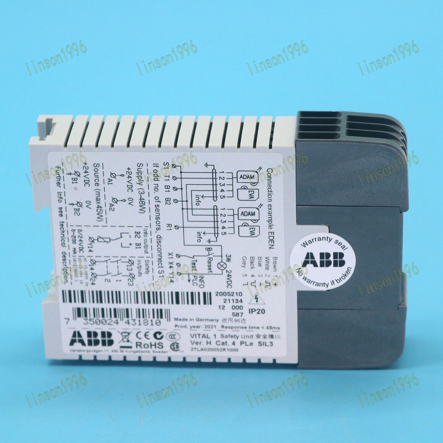 ABB Safety Relays 2T in a Box, 1-Year Warranty - ABB