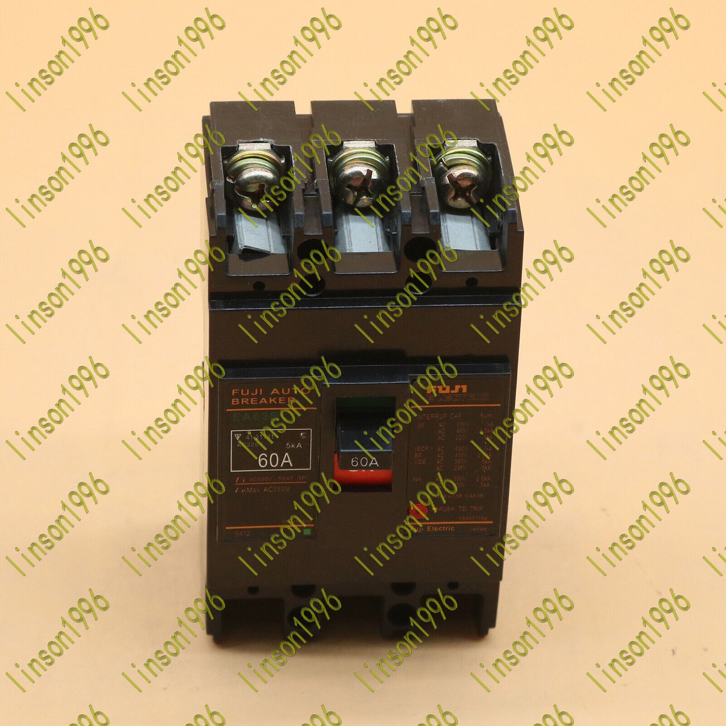 New Fuji Electric EA63B 60A Circuit Breaker - FUJI ELECTRIC