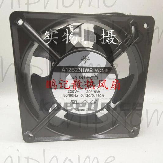 1PCS Costech A12B23HWB WQ56 AC230V 20 19W 12 cm 2-wire cooling fan