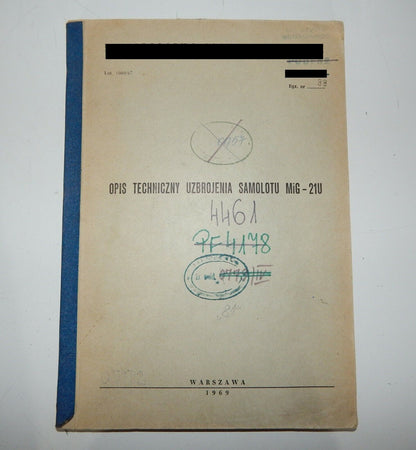 Used Manual Aircraft MiG-21 Technical Description - MANUAL AIRCRAFT