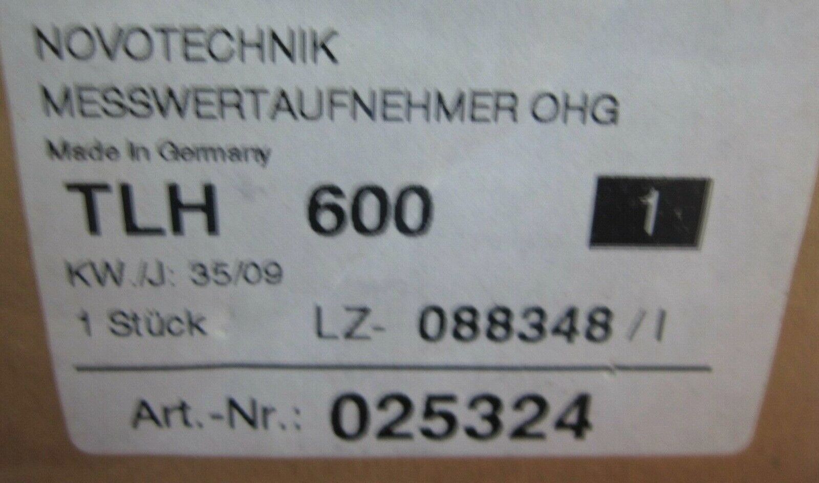 NOVOTECHNIK TLH600 Linear Displacement Position Transducer - High-Precision Motion Monitoring System - NOVOTECHNIK