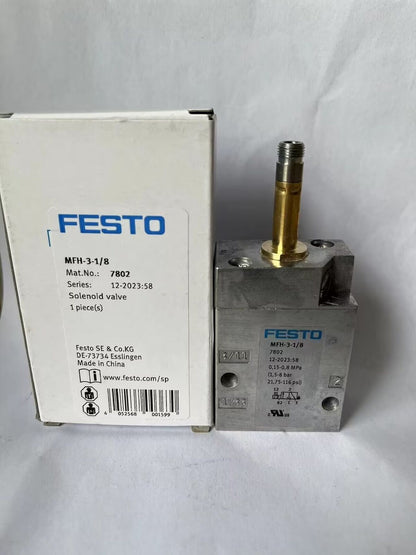 new 1PC FESTO MFH-3-1/8 7802 Solenoid Valve - FESTO