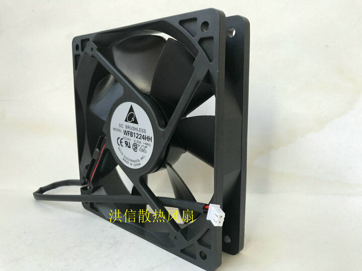 new 1pcs Delta WFB1224HH 12025 24V 0.32A 12CM double ball inverter cooling fan 2pin