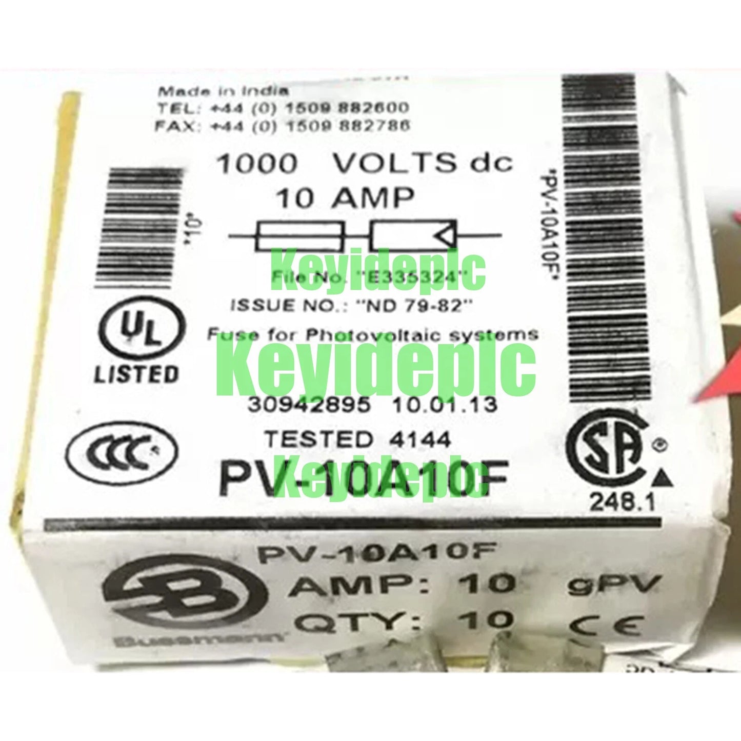 10pc Bussmann PV-10A10F 10A 1000VDC #ke