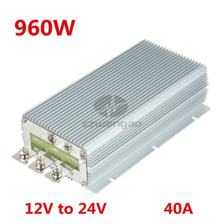 new 12V to 24V 40A 960W Booster Automotive High Power Converter DC-DC - POWERTECH SOLUTIONS