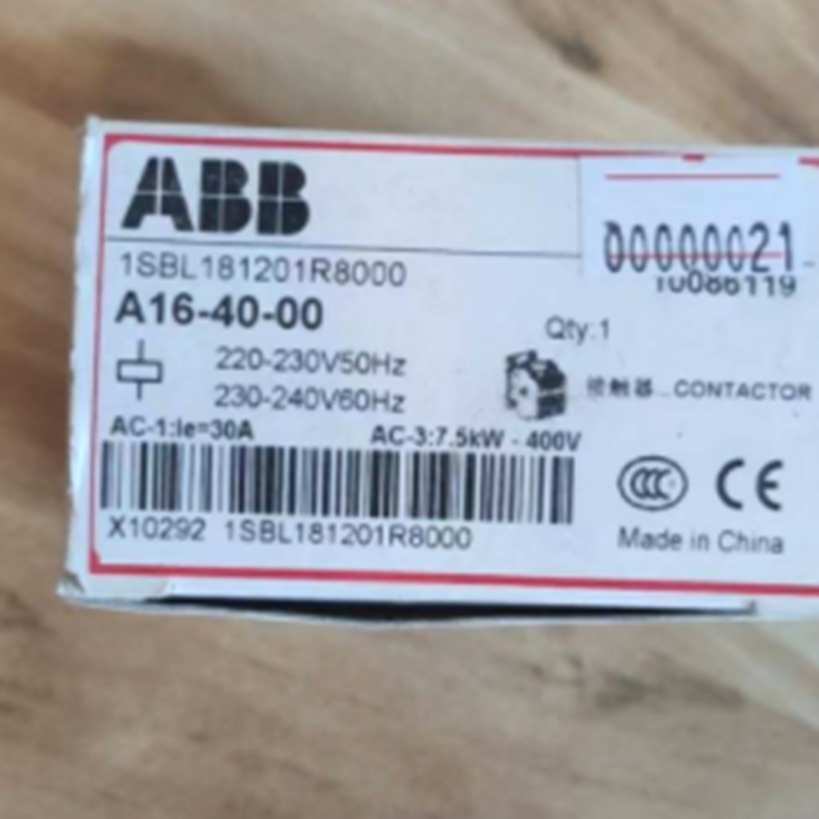 ABB A16-40-00 AC Contactor ABB