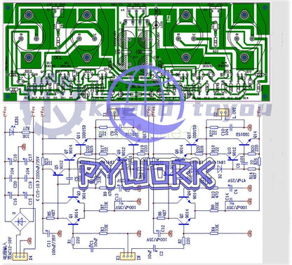 DIY Kits 100W*2 High Power OCL Two Channel Amplifier Board Module Electronic