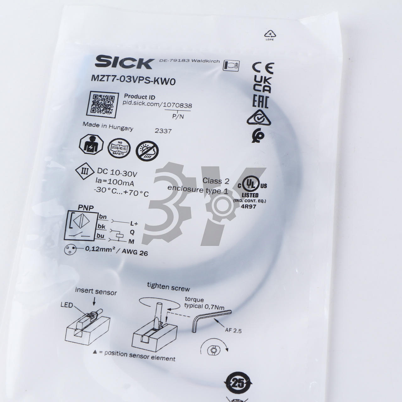 new 1PCS SICK sensor MZT7-03VPS-KW0 1070838 - SICK