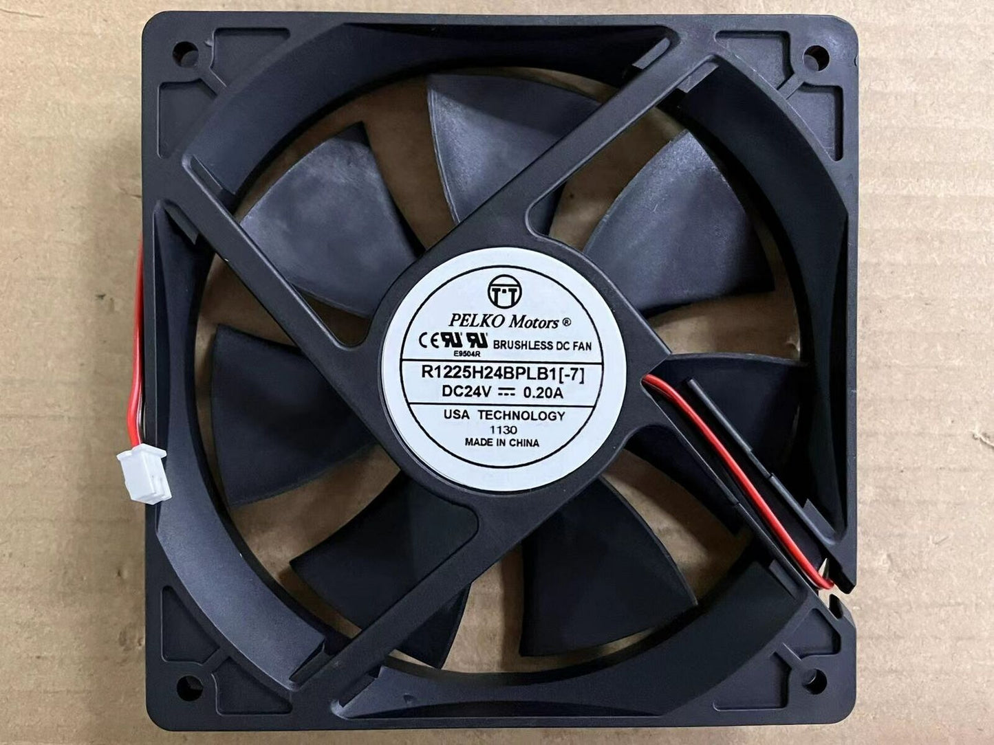 new PELKO MOTORS R1225H24BPLB1-7 12025 12cm 24V 0.20A silent cooling fan
