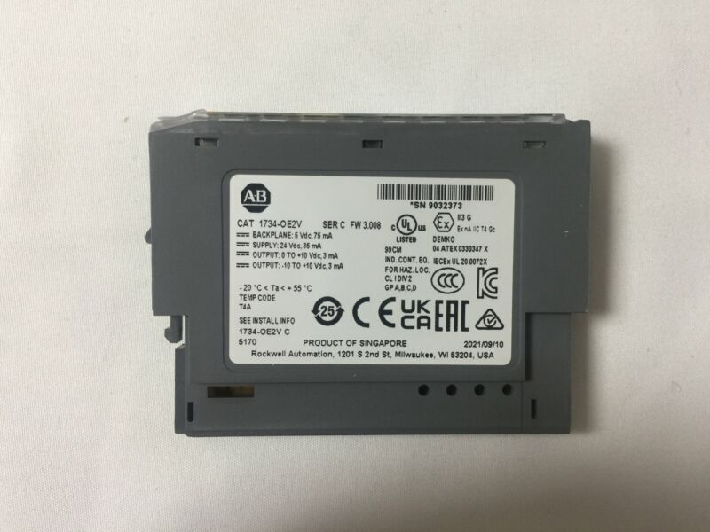 Allen-Bradley POINT 2 Point Analog Output Module 1734-OE2V New US STOCK Allen-Bradley POINT 2 Point Analog Output Module 1734-OE2V New US STOCK Allen-Bradley POINT 2 Point Analog Output Module 1734-OE2V New US STOCK - ALLEN-BRADLEY
