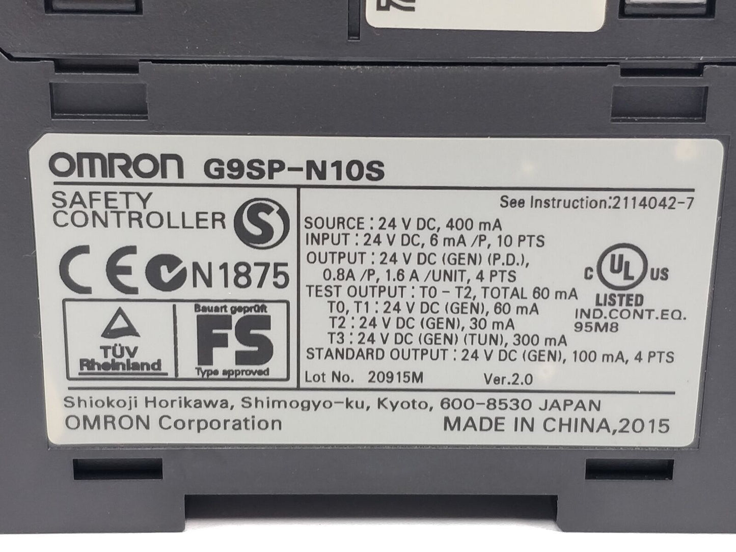 new 1pcs Omron Safety Controller G9SP-N10S Programmable Logic Controller - OMRON
