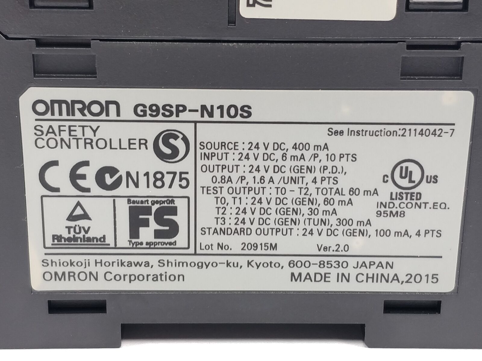 new 1pcs Omron Safety Controller G9SP-N10S Programmable Logic Controller - OMRON
