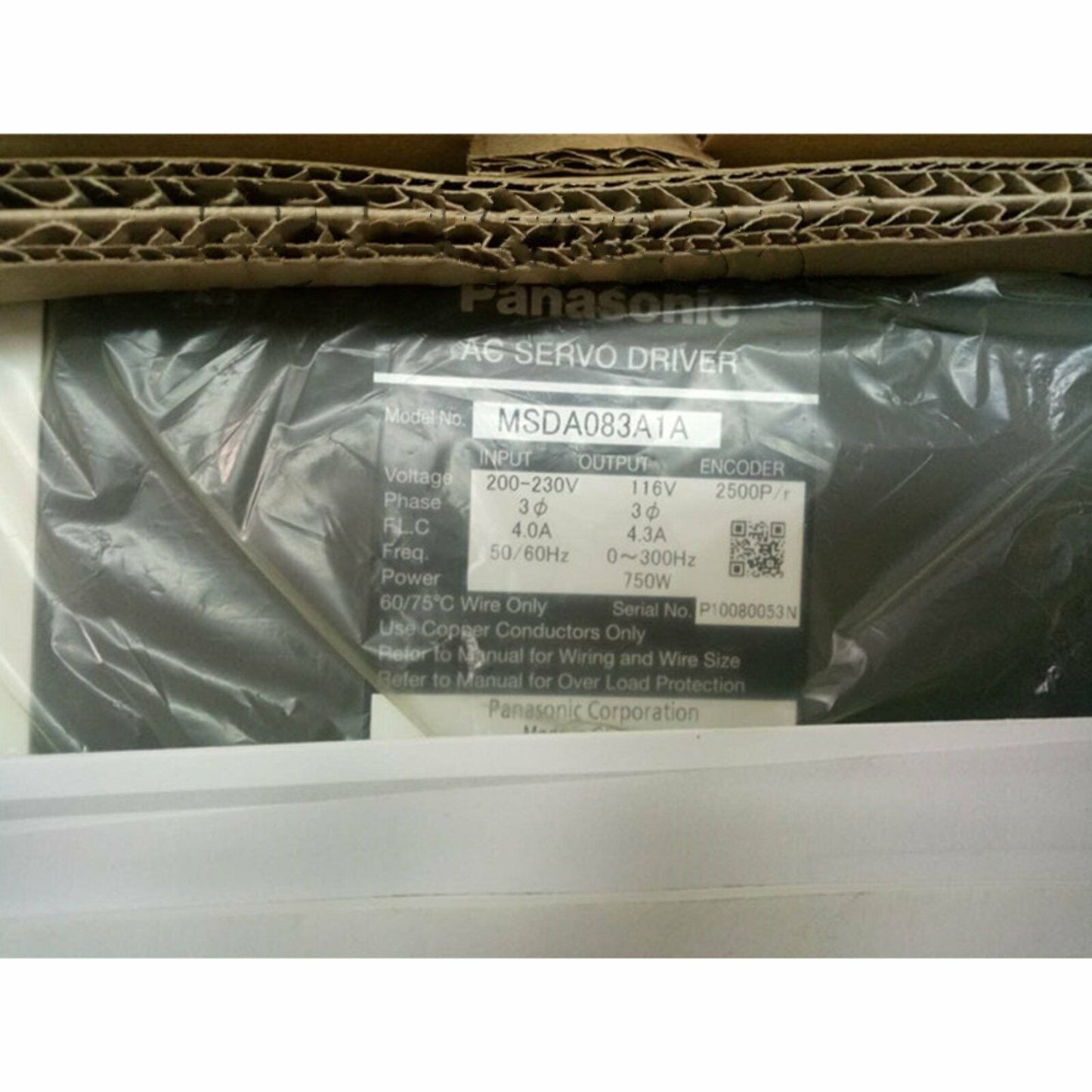 Panasonic Servo Driver MSDA083A1A - PANASONIC