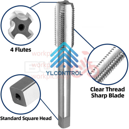 5/8"-20 UN Thread Tap Right Hand, HSS 5/8 x 20 UN Straight Fluted Machine Tap
