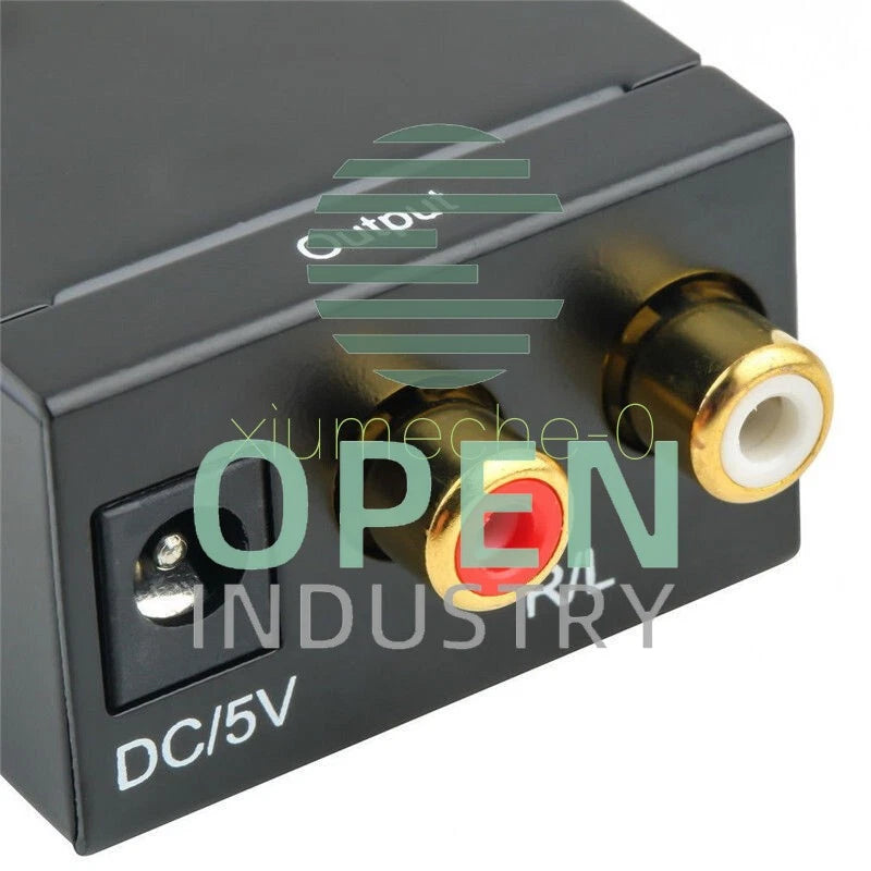 Optical Coaxial Toslink Digital to Analog Audio Converter Adapter RCA L/R 3.5mm