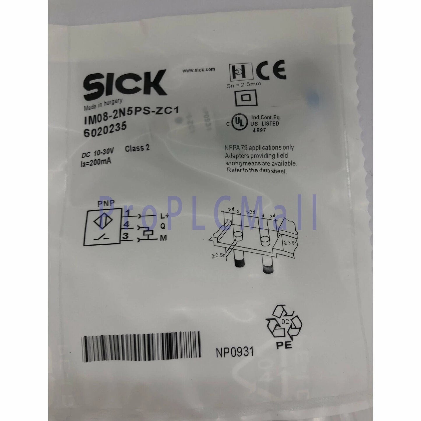SICK IM08-2N5PS-ZC1 Proximity Switch IM082N5PSZC1 In Box Free Shipping /