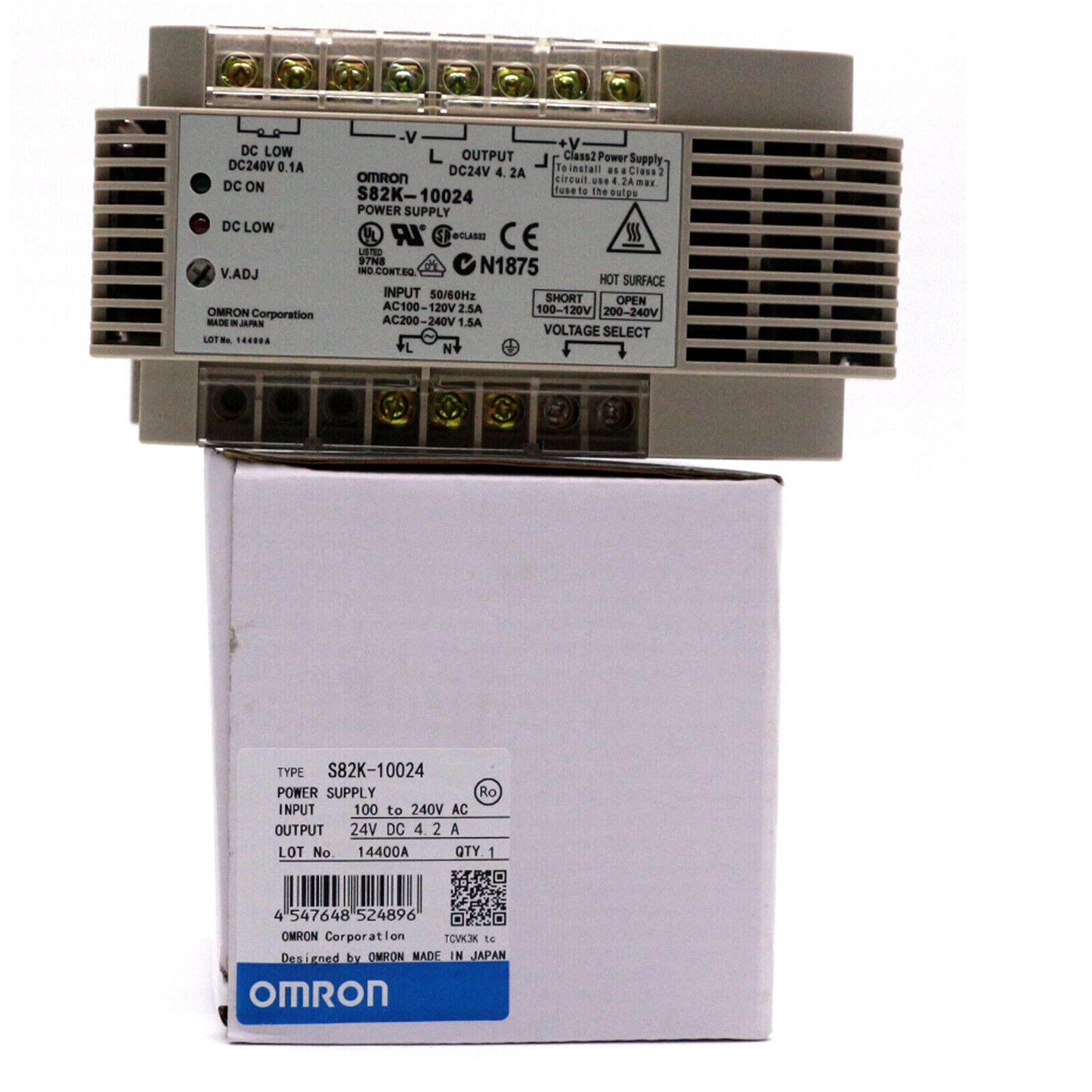 omron s82k-10024 power supply 24vdc 4.2a 100w - OMRON