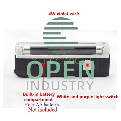 4W Mini Portable UV Ultra Violet Light Black Lamp Torch BANK NOTES Check