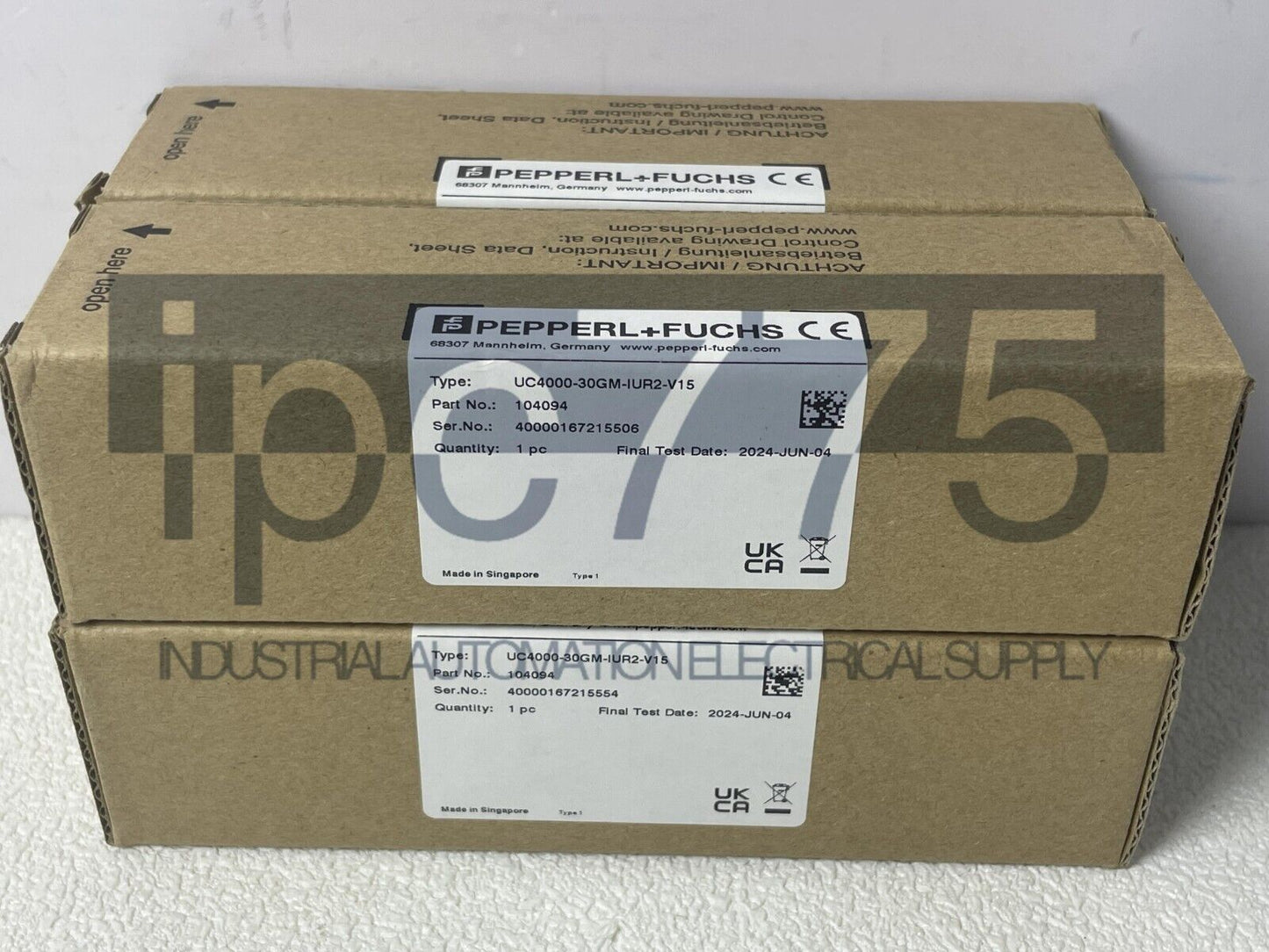 Pepperl Fuchs Ultrasound Sensor UC4000-30GM-IUR2-V15 - PEPPERL FUCHS
