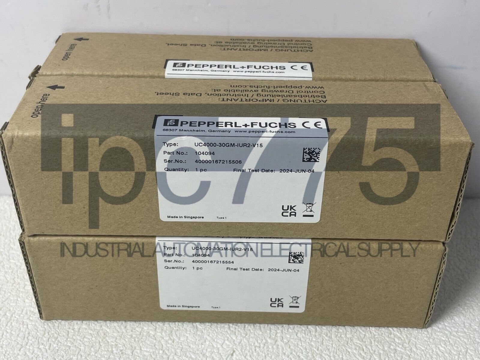 Pepperl Fuchs Ultrasound Sensor UC4000-30GM-IUR2-V15 - PEPPERL FUCHS