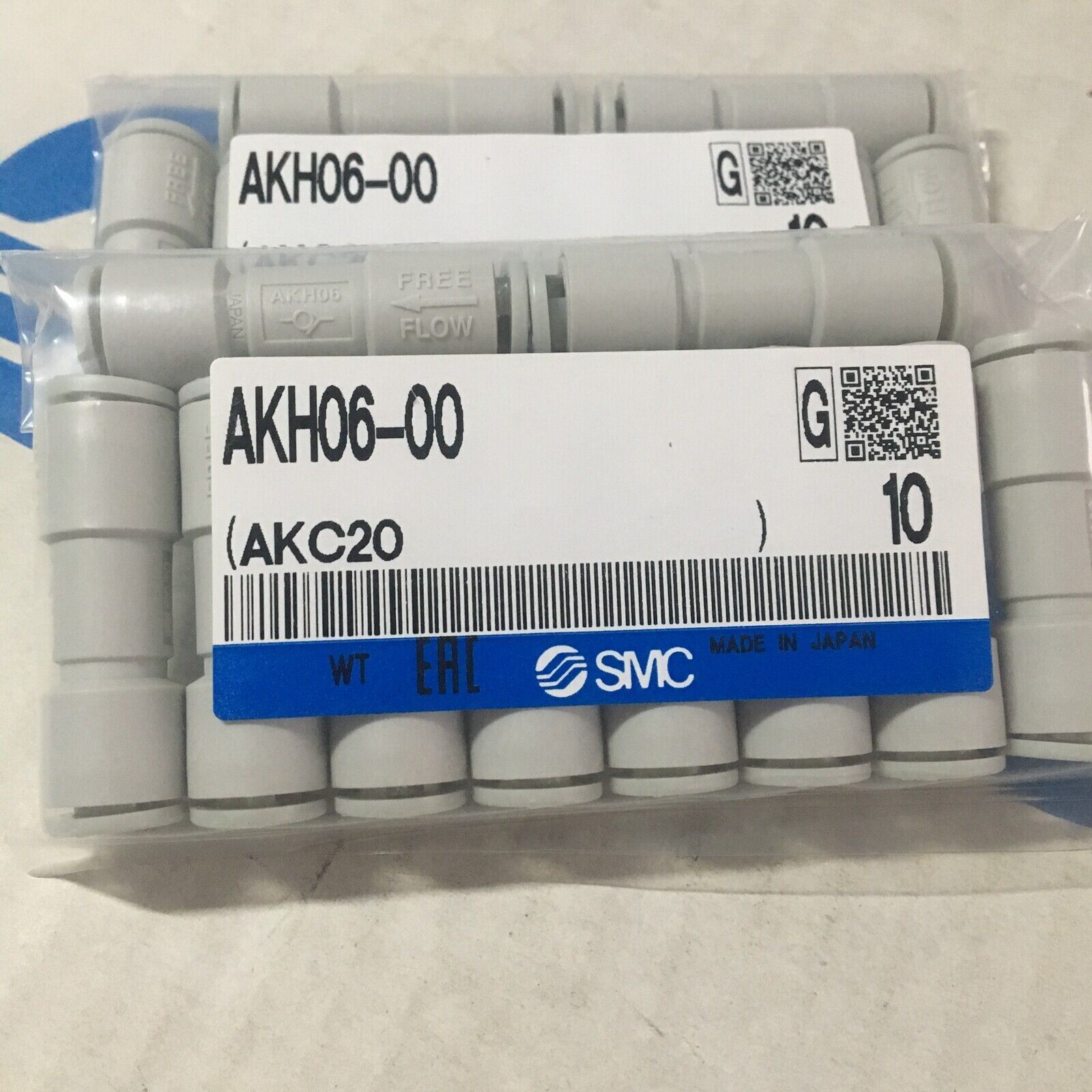 10PCS/ In Box SMC AKH06-00 AKH0600 Check Valve SMC